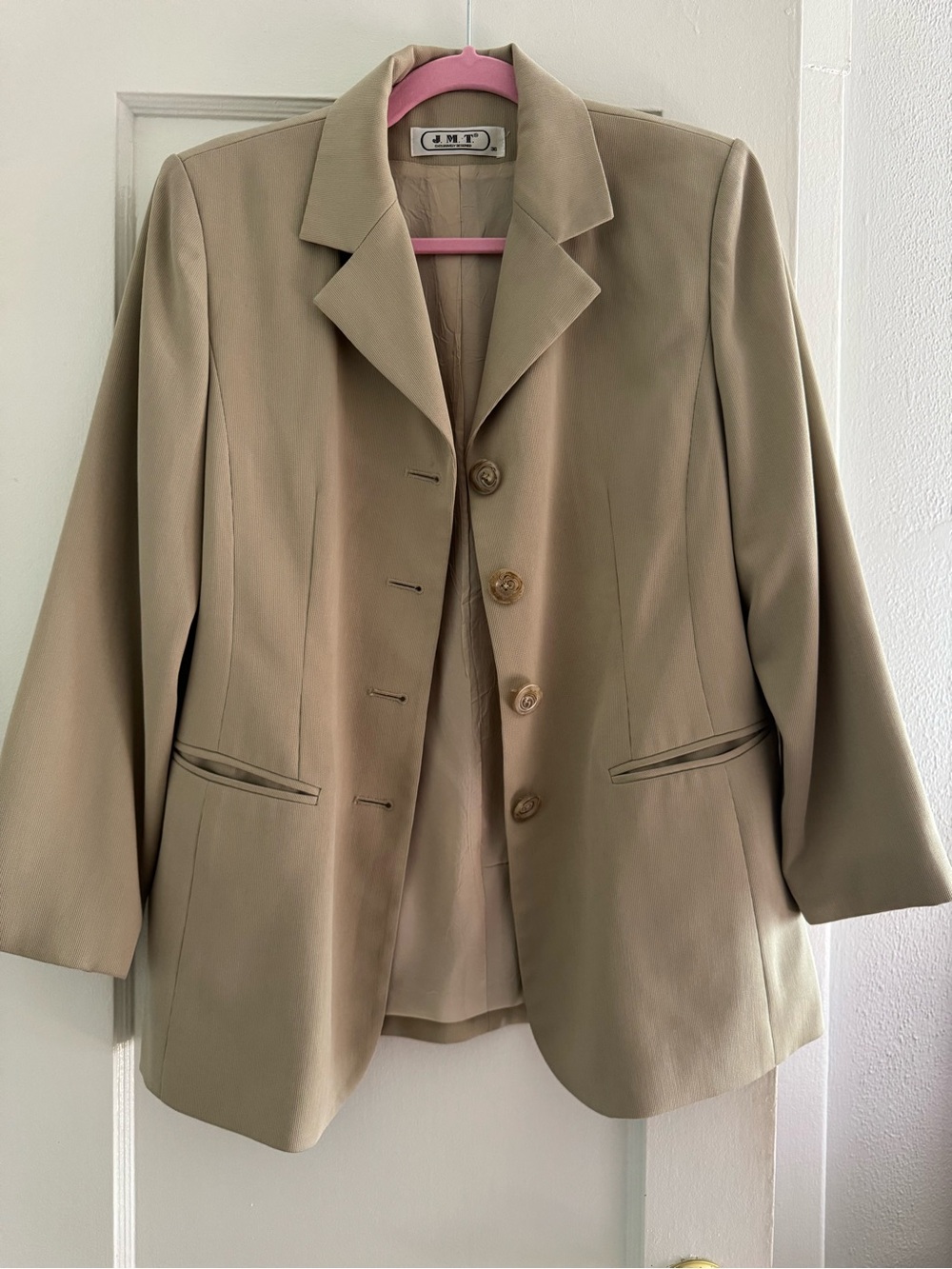 Classic Women's Beige Blazer Jacket